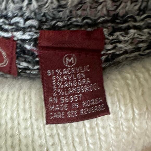 Vintage Ginenne Angora Lambswool Sweater Cowl neck Turtleneck Size Medium - Picture 4 of 5
